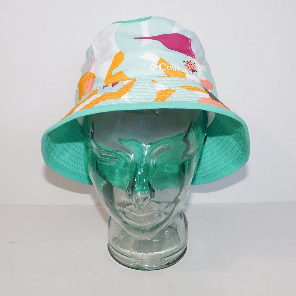 Columbia Youth o/s Multicolor Floral Ladybug sun protection beach Bucket hat